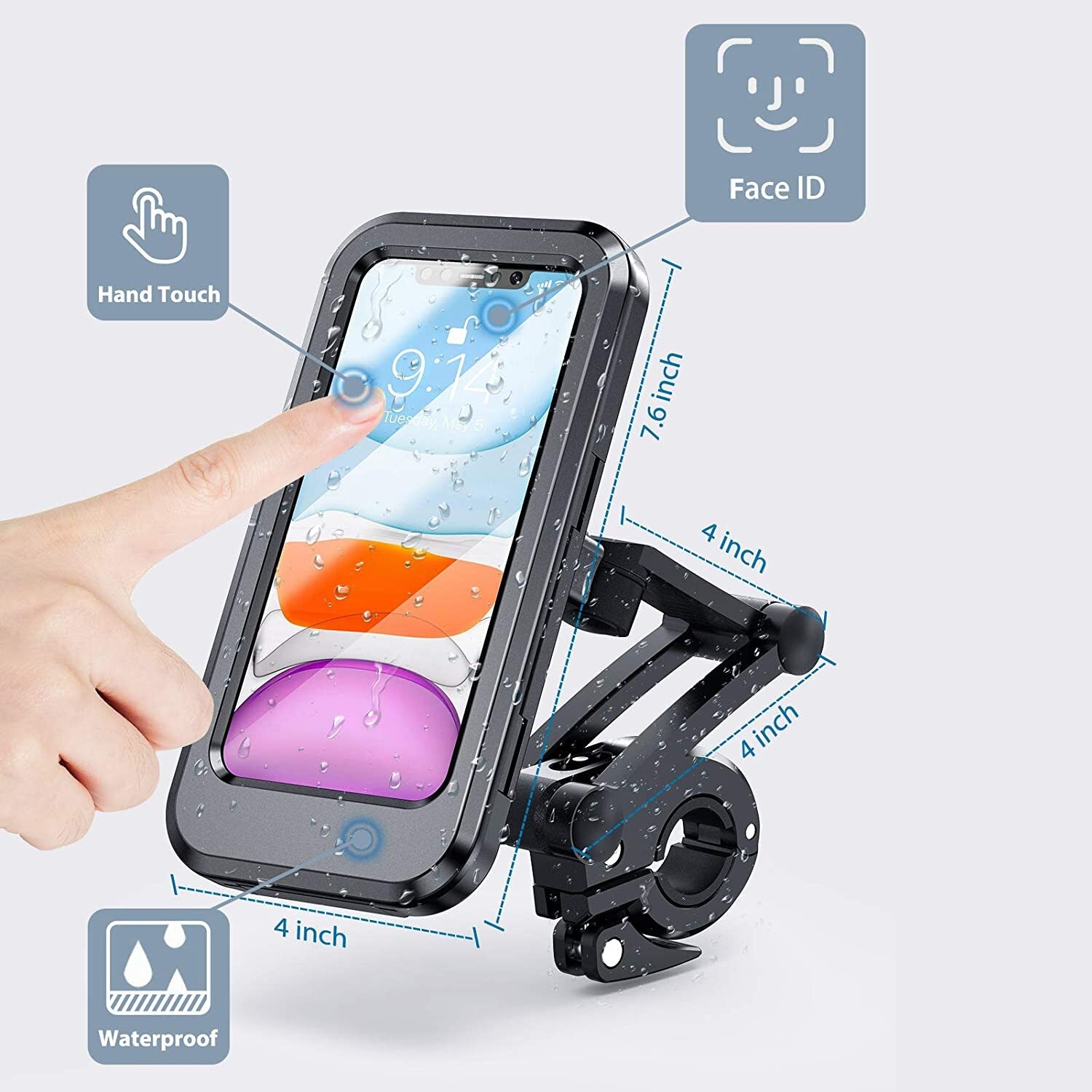 Support de téléphone étanche pour vélo