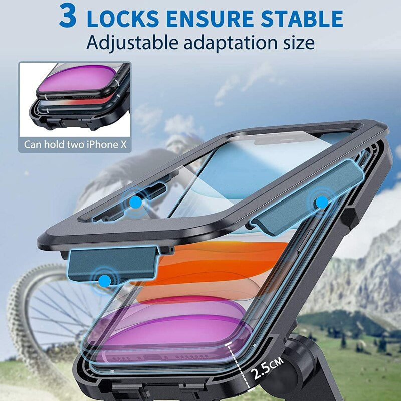 Support de téléphone étanche pour vélo