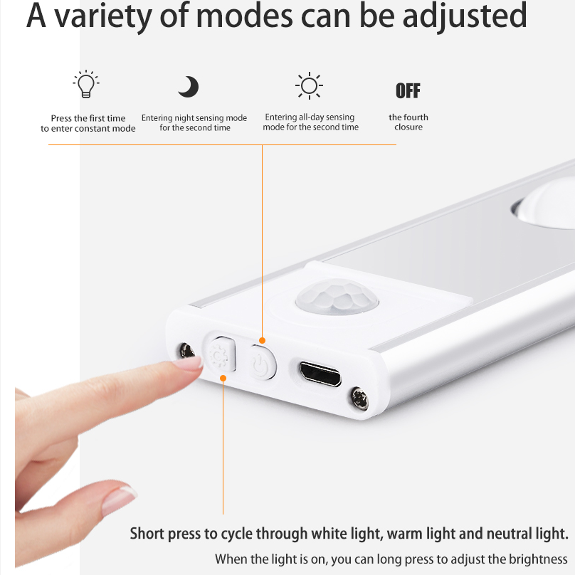 Lumière LED à capteur sans fil